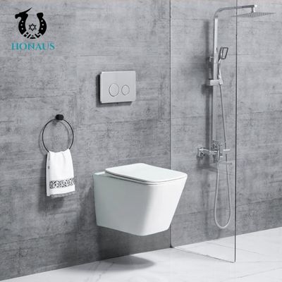 CE ROHS Restaurant Square Tankless Wall Mounted Toilet Hanging Toilet Bowl
