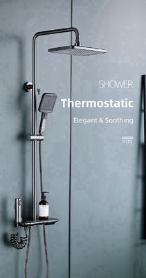 Household Thermostatic Exposed Valve Showers Rainfall Shower Set OEM ODM