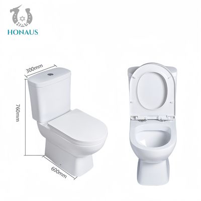 Elegant Bathroom Two Piece Toilet Bowl Floor Mounted Factory Sale Best Ceramic