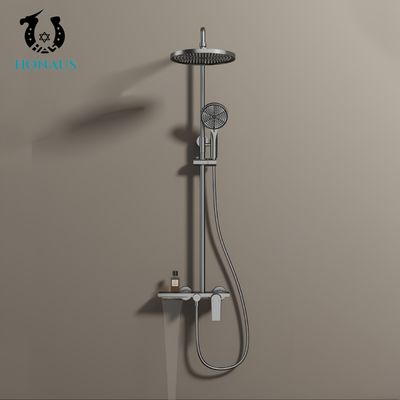 Exposed Valve Showers Best Brass Body White Gold Premium Ceramic Core Luxury Hotel