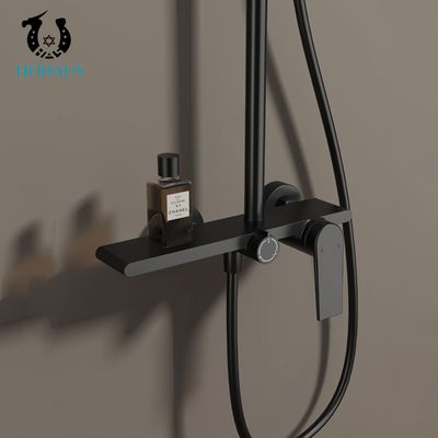 Exposed Valve Showers Best Brass Body White Gold Premium Ceramic Core Luxury Hotel